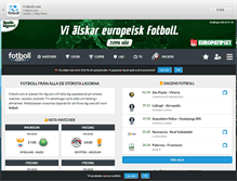 Tablet Screenshot of fotboll.com