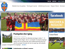Tablet Screenshot of fotboll.ax